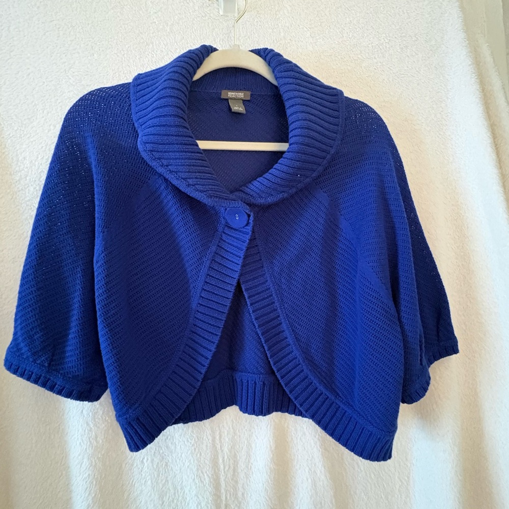 Kenneth Cole Reaction Royal Blue Women's Shrug